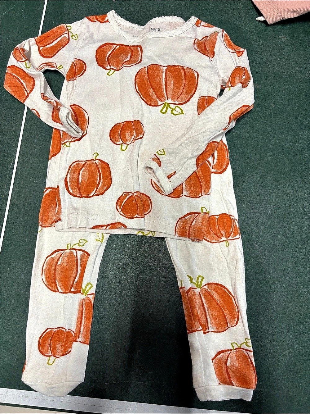 Carter's Just One You Pumpkin Pajama Set Size 2T